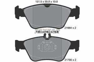Bremseklosser sett, Framaksel, MERCEDES-BENZ, 0024204420, 0024209620, 0044200220, 004420022067, 0054204720, A0024204420, A0024209620, A0