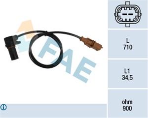Turtallssensor, motormanagement, ALFA ROMEO,FIAT,LANCIA, 1817, 46469866, 46470477, 5957833, 60814589, 7539057