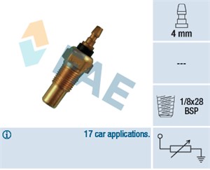 Kjølevæsketemperatursensor, ACURA,KIA,ROVER, 37750-PC1-004, G607-18-510, KK150-1851X, KK151-18510 A, KK151-18510, TS-269, TS-86