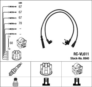 Tennledningssett, VOLVO 240, 240 Kombi, 2721 93/3203926