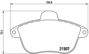 Bremseklosser sett, Framaksel, PEUGEOT 605, 425089, 425281, E172170, E172575