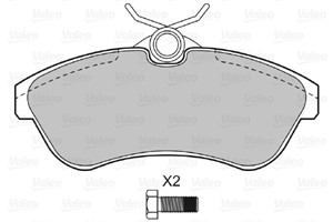 Bremseklosser sett, Framaksel, CITROËN C2, C2 ENTERPRISE, C3 I, C3 II, C3 Pluriel, 425237, 4252-37, 425372, 4253-72