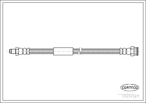 Bremseslange, Bakaksel, FIAT CROMA, 51733731