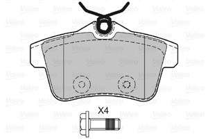 Bremseklosser sett, Bakaksel, CITROËN,DS,PEUGEOT, 1608520680, 1608681680, 1611838080, 1616872780, 1623180880, 1636411280, 425435, 4254-3