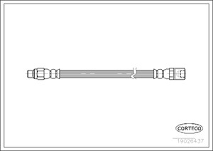 Bremseslange, Bakaksel, IVECO DAILY Flak/chassi III, 500327230