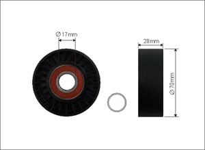 Strammerull, kilerem med ribber, ALPINA,BMW, 11 28 1 433 502, 11 28 7 503 424, 11 28 7 515 865, 11281433502, 11281433502S1, 11287503424,