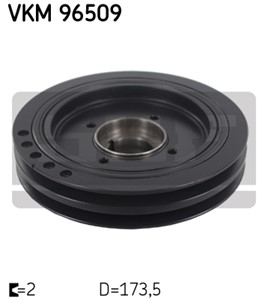 Remskive, veivaksel, MITSUBISHI L200, PAJERO Classic, PAJERO SPORT I, MD374223