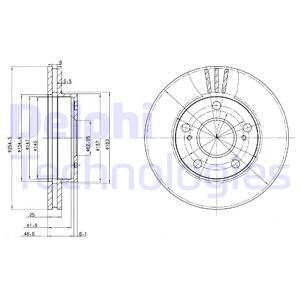 Bremseskive, Framaksel, TOYOTA PREVIA I, 43512-28060, 43512-28110, 43512-28111