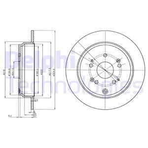 Bremseskive, Bakaksel, HONDA CR-V II, CR-V III, 42510- S9A-E50, 42510-SCA-E50, 42510-SWW-G01