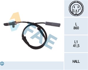 Sensor, hjulturtall, Bakaksel, på begge sider, BMW 5 [E39], 34 52 1 182 160, ALS-431