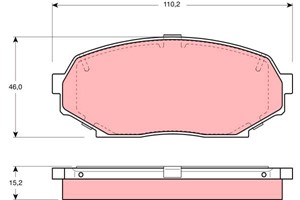 Bremseklosser sett, Framaksel, MAZDA MX-5 I, N0Y13328ZA, NAY0-33-23Z A, NAY0-33-23Z B, NAY03323ZC, NAY13323Z, NAZ03328Z, SAY13323Z