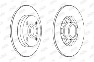 Bremseskive, Bakaksel, CITROËN C4 II, DS4, PEUGEOT 308 I, 308 CC, 308 SW I, 424965, 424966