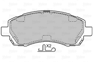 Bremseklosser sett, Framaksel, NISSAN,SUBARU, 26296AC010, 26296-AC010, 26296AC011, 26296-AC011, 26296AC020, 26296-AC020, 26296AC021, 262