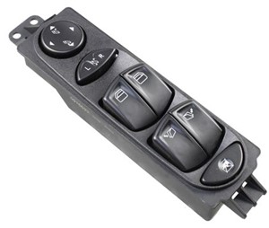 Bryter, vindusløfter, Foran, På førersiden, MERCEDES-BENZ VIANO [W639], VITO Buss [W639], 639 545 05 13, 639 545 13 13, A 639 545 05 13,