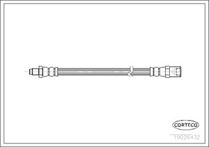 Bremseslange, Framaksel, IVECO DAILY Flak/chassi III, 500323135