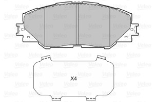 Bremseklosser sett, Framaksel, TOYOTA AURIS, AURIS Kombi, MATRIX, MIRAI, PRIUS, PRIUS PLUS, RAV 4 III, RAV 4 IV, 04465-02230, 04465-4214