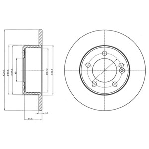 Bremseskive, Bakaksel, Høyre, Venstre, NISSAN,OPEL,RENAULT,VAUXHALL, 4320 640 87R, 4320600Q0B, 4421080, 93168847