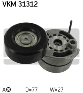 Strammerull, kilerem med ribber, Senter, AUDI, 06E 903 133 B, 06E 903 133 E, 06E 903 133 Q