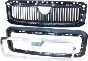 Radiatorgitter, SKODA OCTAVIA I, OCTAVIA Combi I, 1U0853653A 01C, 1U0853661, 1U0853661739, 1U0853661A 739, 1U0853665A GRU