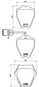 Bremseklosser sett, AUDI A8 D2, 4D0698151, 4D0698151B, 4D0698151K, 4D0698151M, 4D0698151N, 4D0698151P, 4D0698151R, 4D0698151S