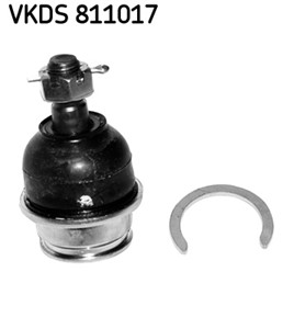 Bærekule, framaksel, Høyre eller venstre, Nede, TOYOTA FORTUNER, HILUX Pick-up VII, HILUX Pick-up VIII, 43330-09510