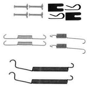 Tilbehørsett, bremsesko, Bakaksel, MITSUBISHI COLT VI, SMART FORFOUR