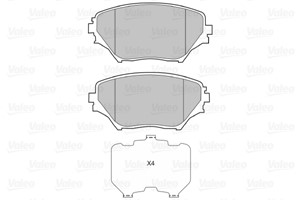 Bremseklosser sett, Framaksel, TOYOTA RAV 4 II, 04465-42070, 04465-42071, 04465-42080, 04465-42110, 04465-42130, 446542070, 446542071, 4