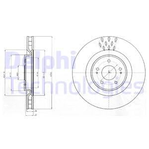 Bremseskive, Framaksel, MITSUBISHI LANCER VIII, 4615A023, 4615A024