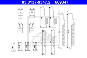Tilbehørsett, bremsesko, Bakaksel, MITSUBISHI COLT VI, COLT Skåp/halvkombi, SMART FORFOUR, 454 423 02 92