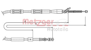 Kabel, parkeringsbremse, Bak, Venstre, TOYOTA COROLLA, COROLLA Compact, COROLLA Kombi, COROLLA Liftback, 4643002040, 46430-12300, 948570