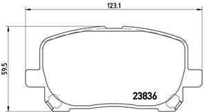 Bremseklosser sett, Framaksel, TOYOTA AVENSIS VERSO, 0446502070, 0446502080, 0446544050, 0446544060, 0446544090, 0446544100, 04465YZZCT,