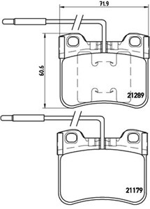 Bremseklosser sett, Framaksel, CITROËN AX, PEUGEOT 106 I, 425090, 425284, 425321, 442794, 95569340, 95619549, 95619550, 95619601, 956196