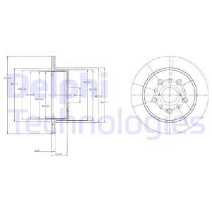 Bremseskive, Bakaksel, LEXUS LS, 42431-50060