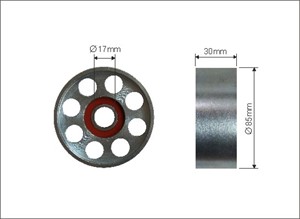 Strammerull, kilerem med ribber, LAND ROVER DEFENDER Station Wagon, DISCOVERY I, DISCOVERY II, RANGE ROVER I, RANGE ROVER II, ERR 3440,