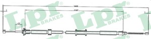 Kabel, parkeringsbremse, Høyre, FIAT 500, 500 C, PANDA, PANDA Skåp/halvkombi, FORD KA, 1541338, 9S512A603AA