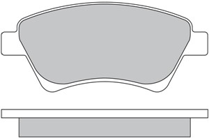 Bremseklosser sett, Framaksel, RENAULT, 4106 087 13R, 7701 206 044, 7701 207 184, 7701 207 672, 7701 208 122, 7701 209 444