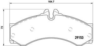 Bremseklosser sett, Bakaksel, Framaksel, MERCEDES-BENZ,VW, 0004237110, 0024204120, 0024204220, 0034201720, 0044201520, 0044202420, 00442