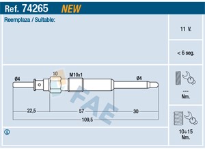 Glødeplugg, ALFA ROMEO,FIAT,OPEL,SAAB,SUZUKI, 1214064, 18550-79J50, 18550-79J50-000, 55200817, 93 190 433, 93190433
