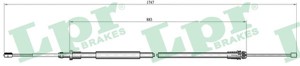 Kabel, parkeringsbremse, Bak, Høyre, Venstre, CITROËN C3 I, C3 Pluriel, 4745V0, 9643240880