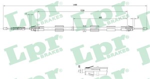 Kabel, parkeringsbremse, Bak, Høyre, Venstre, FORD COUGAR, MONDEO I, MONDEO II, MONDEO Sedan I, MONDEO Sedan II, 1038834, 1050100, 10602