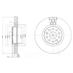Bremseskive, Framaksel, ALFA ROMEO 166, LANCIA KAPPA, KAPPA Coupé, KAPPA SW, 60629865, 60629895, 60814921, 71740119