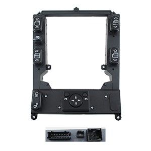 Bryter, vindusløfter, Senter, MERCEDES-BENZ M-KLASS [W163], 1638204510, 1638205010, 1638206410, 1638206910, 1638207110, A1638204510, A16