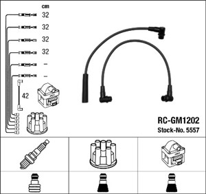 Tennledningssett, JEEP CHEROKEE, COMANCHE, GRAND WAGONEER Terrängbil täckt, WRANGLER I, J 3242 842, J3242842