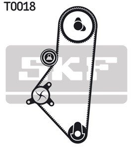 Vannpumpe + registerreimssett, CITROËN BX, BX Break, VISA, ZX, PEUGEOT 205 I, 205 II, 205 Cabriolet I, 309 I, 309 II, 405 I, 0816.29, 08