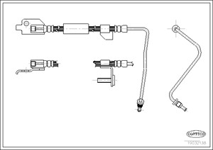 Bremseslange, Bakaksel, FORD ESCORT Turnier V, ESCORT Turnier VI, 6823335