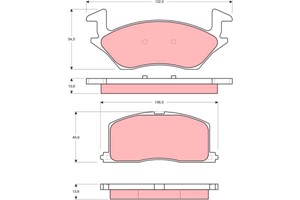 Bremseklosser sett, Framaksel, TOYOTA STARLET, 04465-10020, 04465-10070, 04465-YZZAE, 04491-10111, 04491-10131, 04491-10141, 446510020,