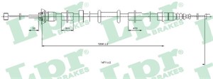 Kabel, parkeringsbremse, Bak, Høyre, FIAT PANDA, PANDA Skåp/halvkombi, 46829766