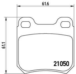 Bremseklosser sett, Bakaksel, CHEVROLET,OPEL,SAAB,VAUXHALL, 1605005, 1605026, 1605031, 1605047, 1605617, 1605618, 1605687, 1605688, 1605