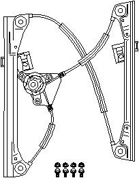 Vindusheis, Foran høyre, VW POLO, POLO Sedan IV, 6Q4 837 462B, 6Q4 837 462D, 6Q4 837 462F, 6Q4 837 462FS