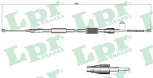 Kabel, parkeringsbremse, Bak, Venstre, AUDI A2, 8Z0609721C, 8Z0609721G